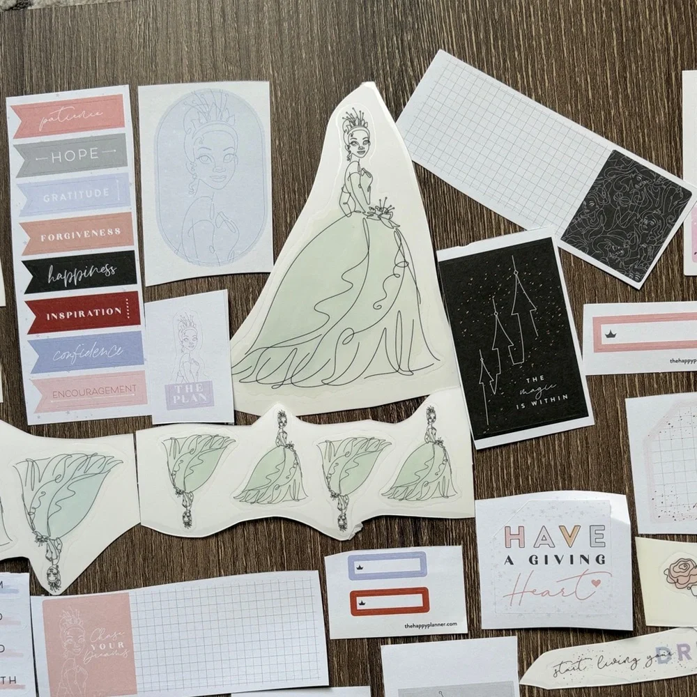 ❤️$5 Disney Tiana Not So Mystery Happy Planner Sticker Set